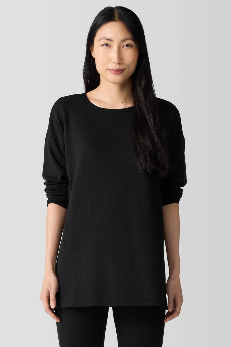 Cozy Brushed Terry Hug High-Waisted Leggings | eileen fisher outlet