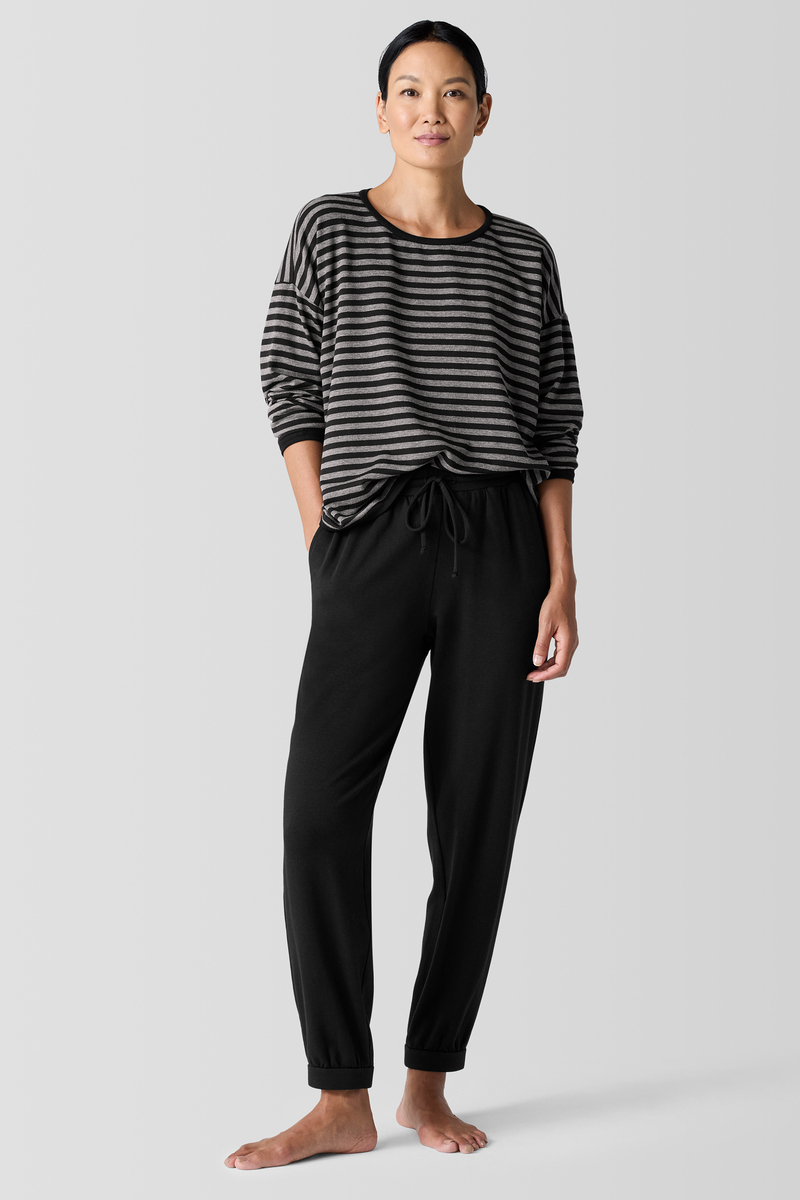 Cozy Brushed Terry Hug Box-Top | eileen fisher outlet