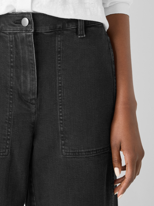 Cotton Stretch DenimLantern Jean | eileen fisher outlet