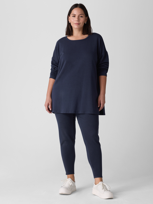 Cozy Brushed Terry Hug High-Waisted Leggings | eileen fisher outlet