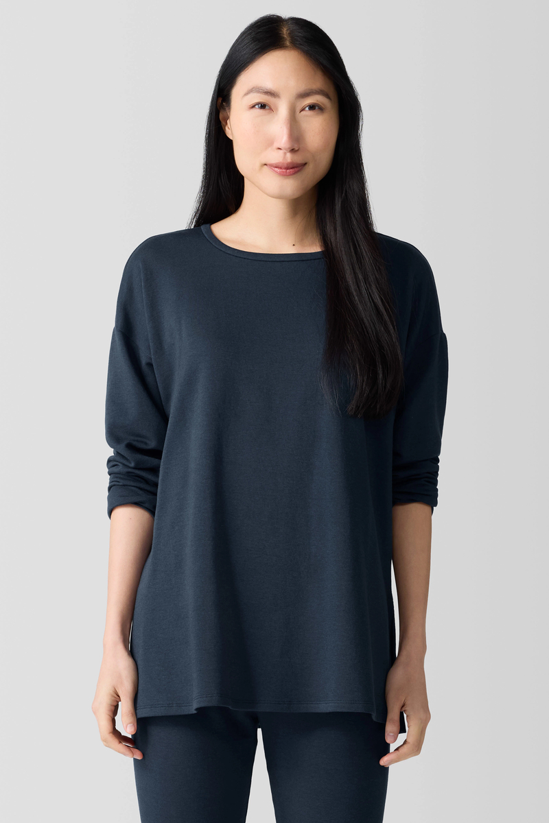 Cozy Brushed Terry Hug High-Waisted Leggings | eileen fisher outlet