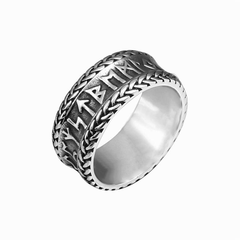 Vintage Viking Brief Mutter Titan Stahl Ring