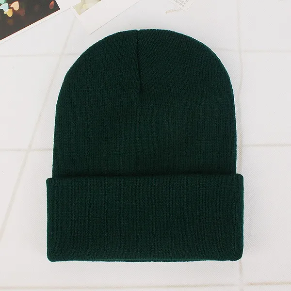 2021 Winter Hüte für Frau neue Bohnen gestrickte solide süße Hut Mädchen Herbst weibliche Beanie Kappen wärmer Bonnet Damen Casual Cap