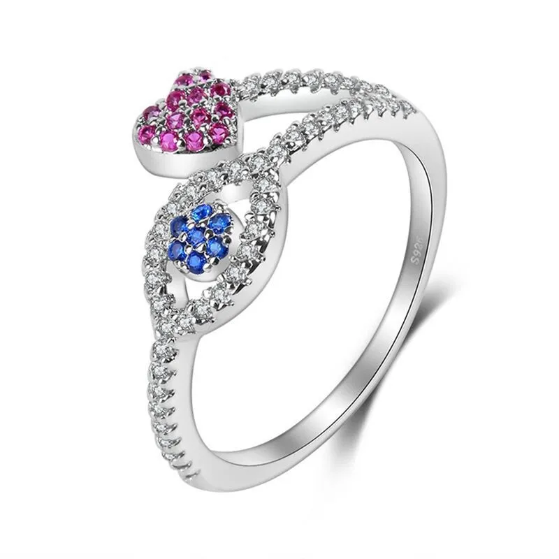 Kreative personalisierte Inlaid Zirkonia Devil 's Eye Ring