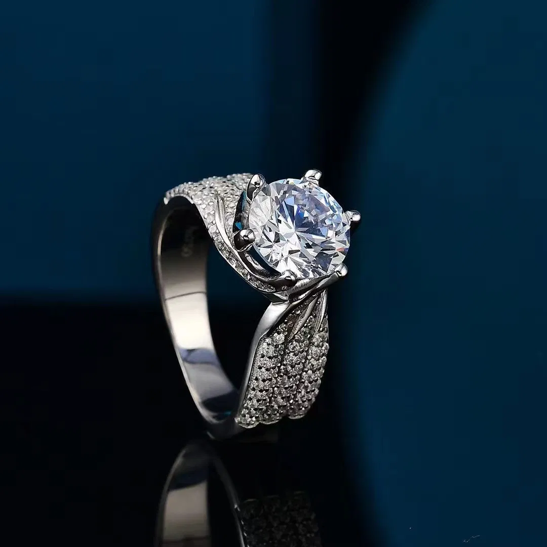 Big Crown 5 Karat Frauen Six-Claw Elegant Ring