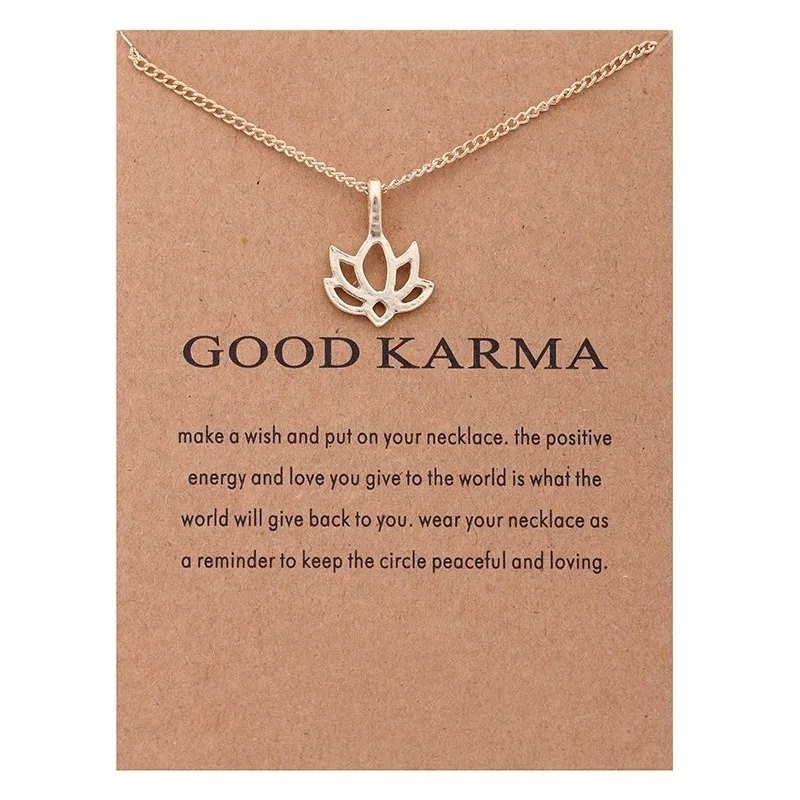 Mode Schmuck Good Karma Happy Lotus Choker Halskette