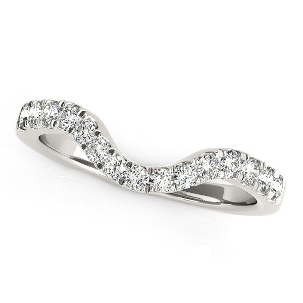 14 Karat Weißgold Hochzeitsring mit Diamanten (1 / 3 cttw)