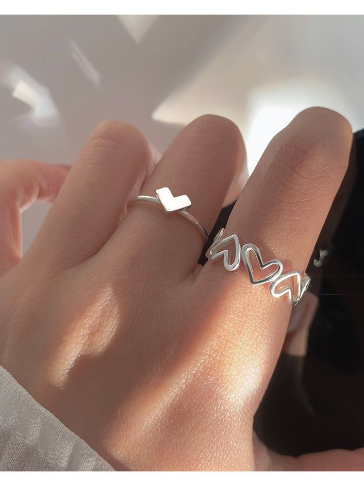 Liebe Ring Frauen Mode Persönlichkeit Single Open Ringe