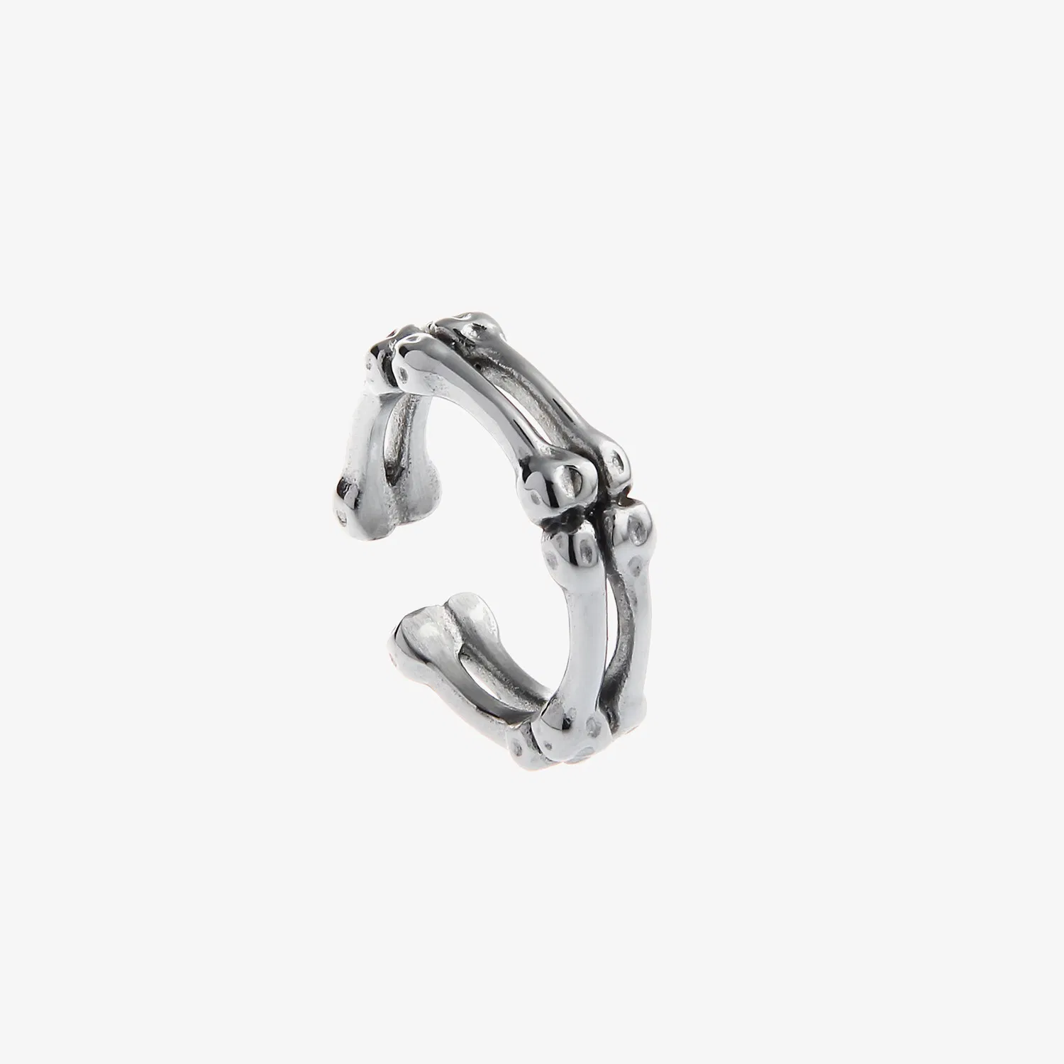 Knochen Design Ring aus Titan-Stahl für Männer