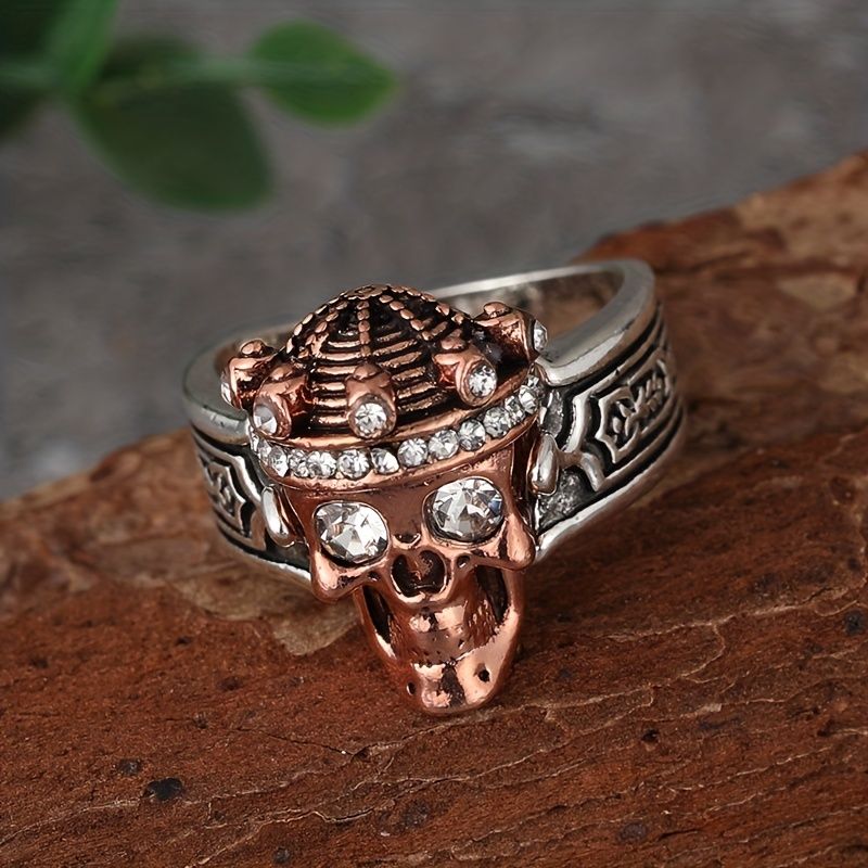 Ring; Populärer Hip Hop Punk-Stil Schädel Design Ring für Männer