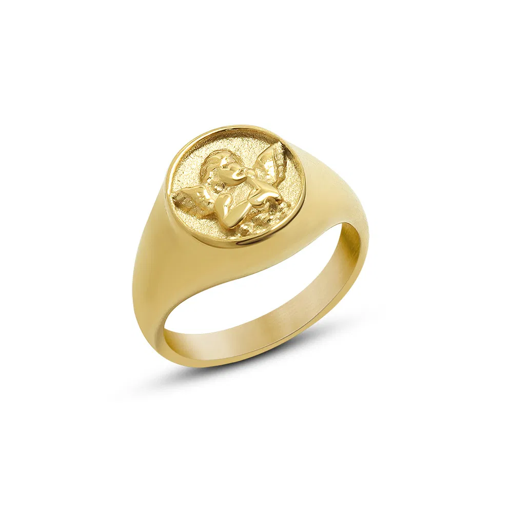 Europäische und amerikanische Persönlichkeit Angel Boy Ring