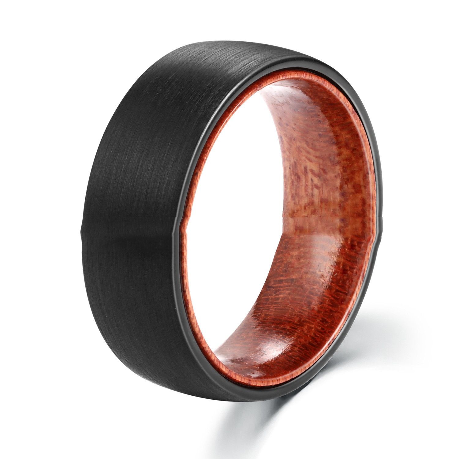 8mm Sphärische elektrische schwarze Wolfram-Stahl - Shell mit Massivholzring