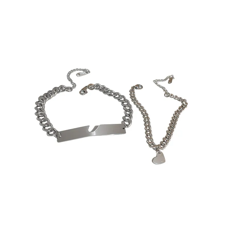 Männer und Frauen Titan Stahl Liebe Armbänder