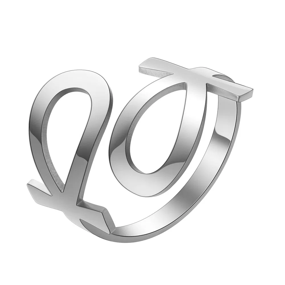 Altes ägyptisches Symbol Haarto Edelstahl Ring