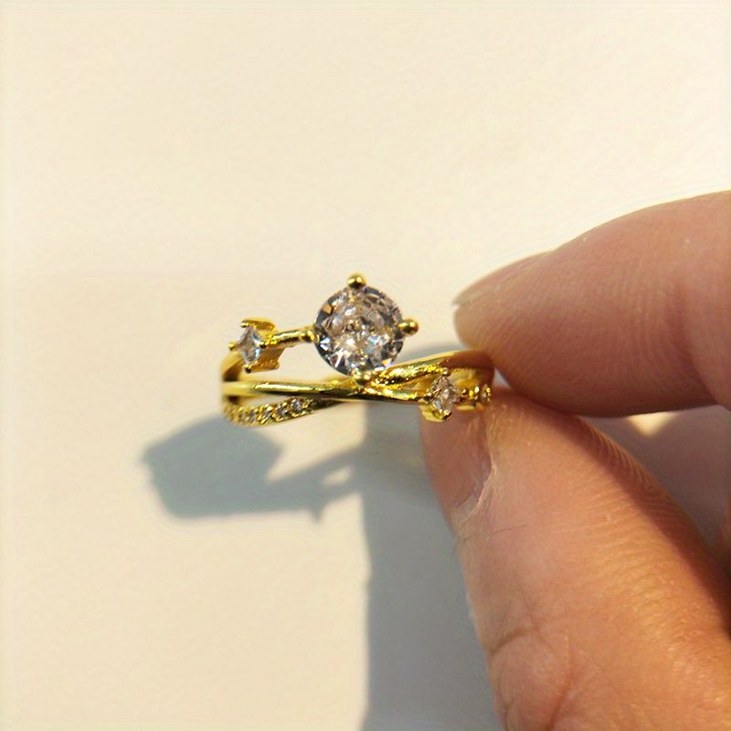 Cosmic Trail Planet Rings Frauen Zirkon Rhinestone Hochzeitsringe