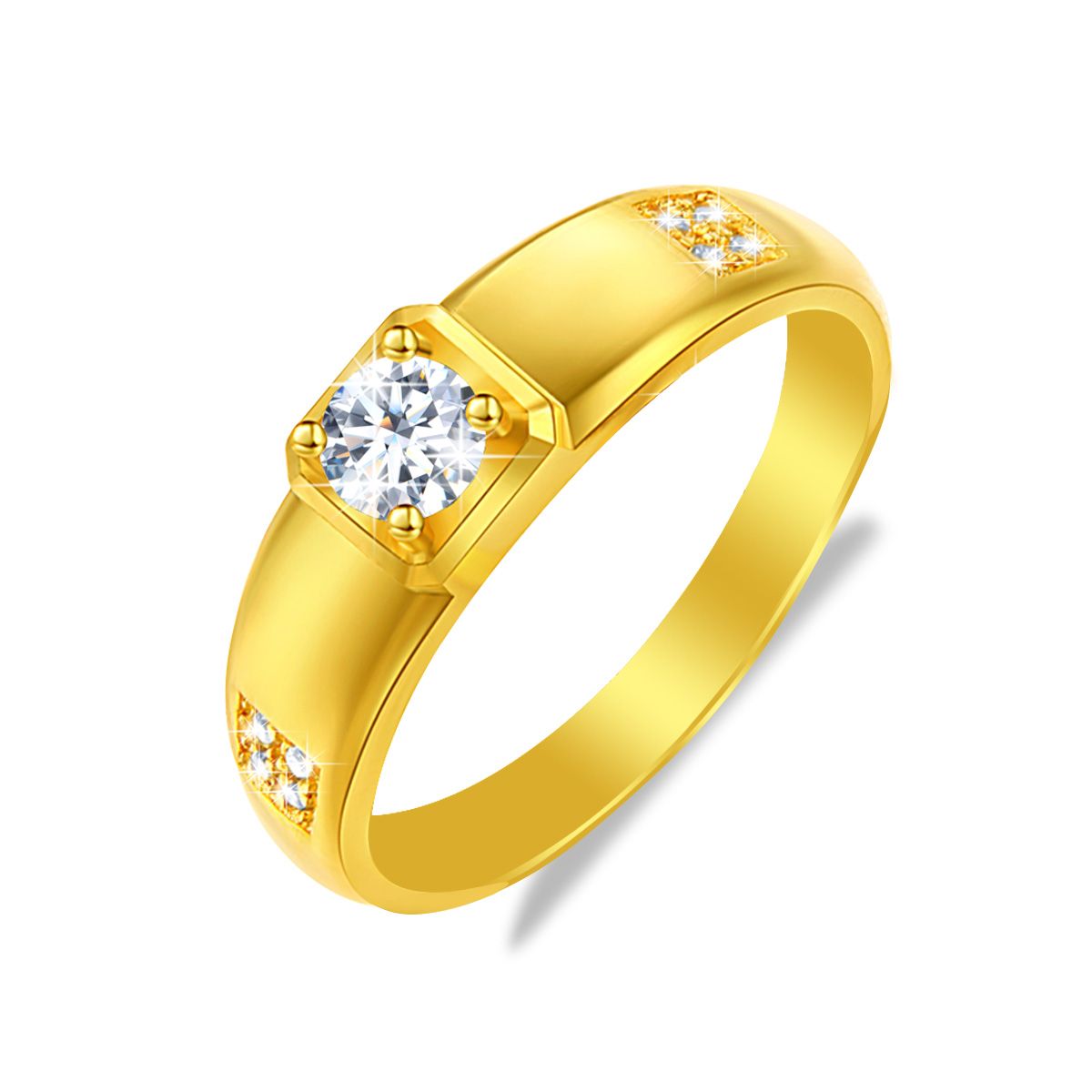 Ring Mode koreanisches Herz-förmigem Diamant-Eincrusted Zircon