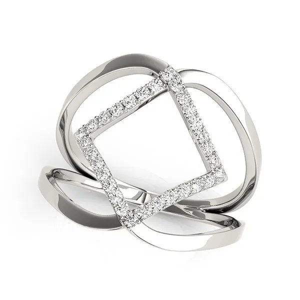14 Karat Weißgold mit Diamantenring (1 / 5 cttw)