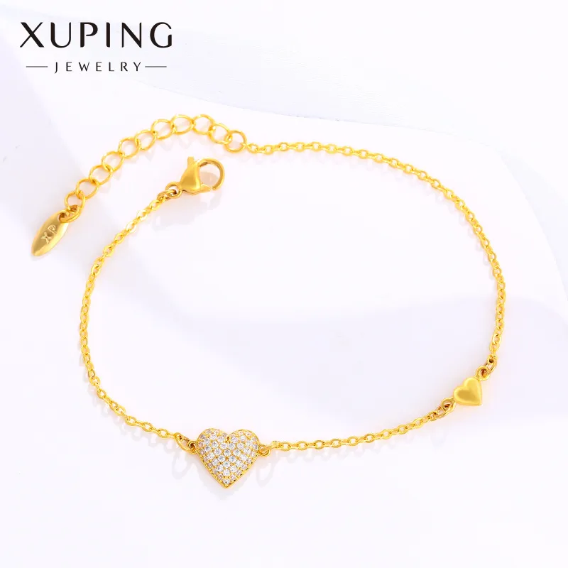 Herzförmiges Armband Legierung Gold Plating Mädchen Schmuck