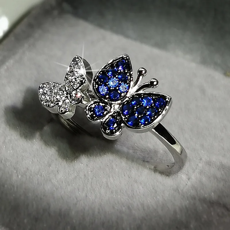 Ringe für Frauen süße Mode mit vollen Diamanten