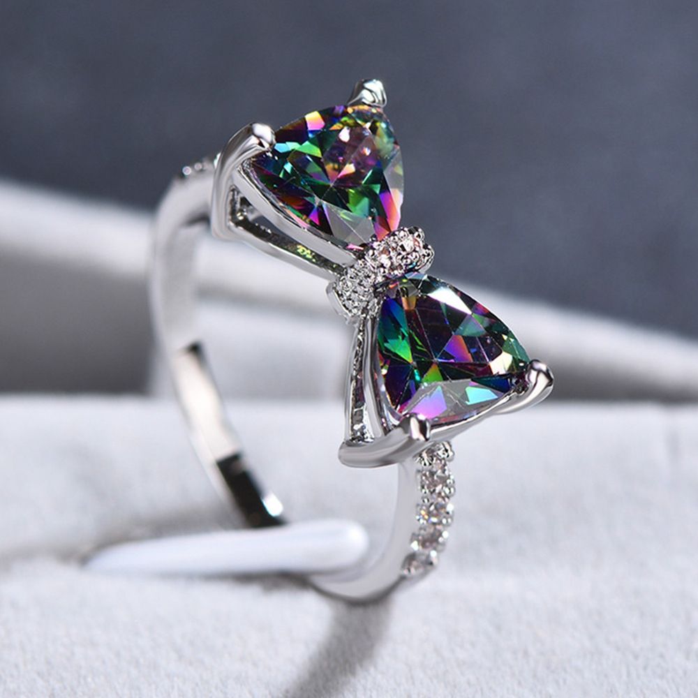 High-End - Luxus-Bowknot - Zircon-Ring 18K-Gold - Verzierungen