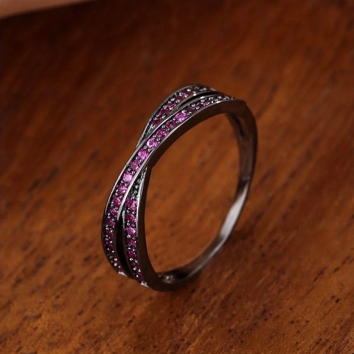 Edelstahl einfache Mode Kreuz Zirkon Ring für Frauen Charms Schmuck Geschenk Geburtstag Geschenke für Frauen Frau Mädchen ihre 1pc