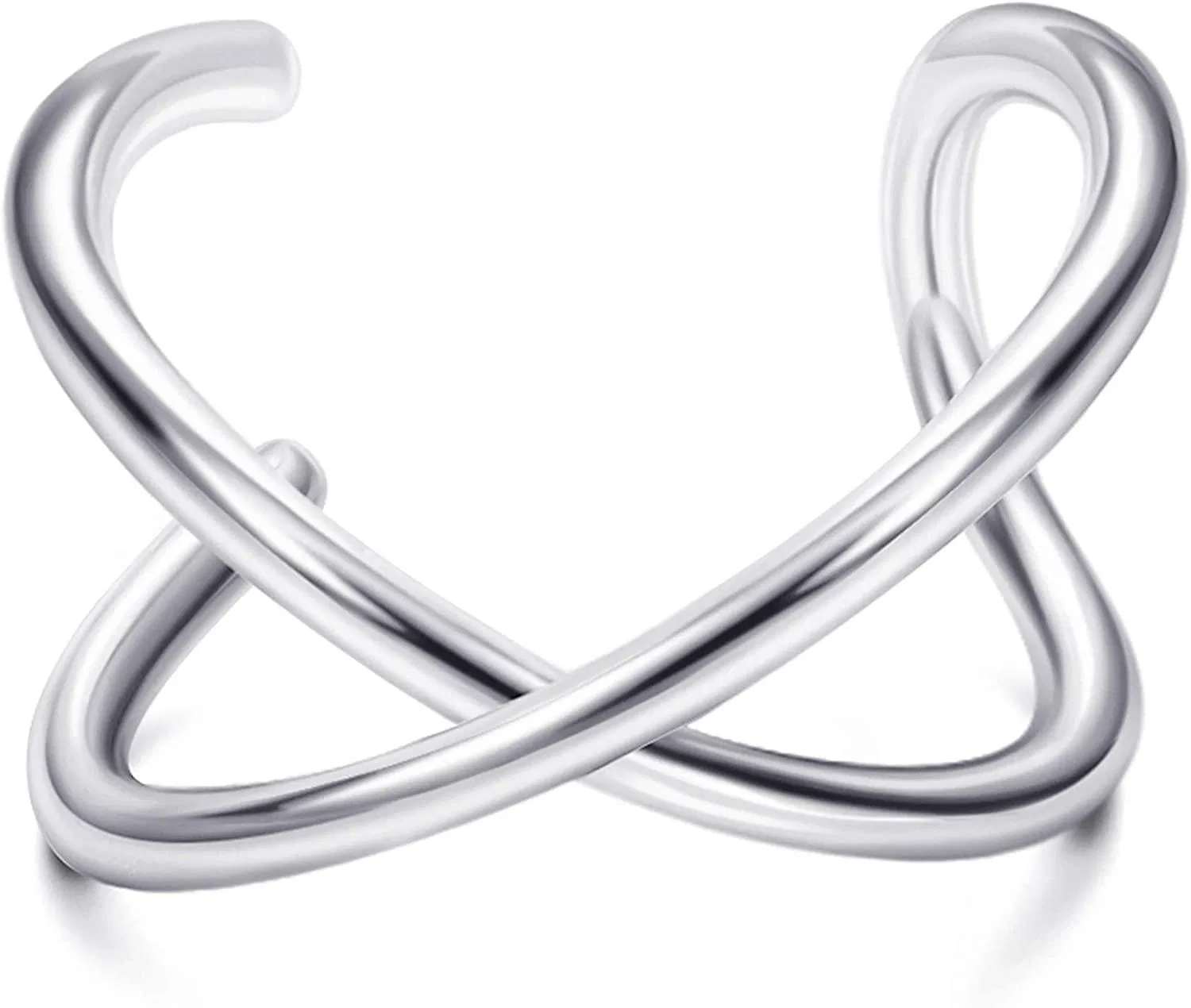 925 Sterling Silber Falsche Lippenringe für Frauen Männer verstellbare nicht durchbohrte Ohr Manschette Ohrringe Nicht-Piercing - Clip auf Ohrringe Schmuck