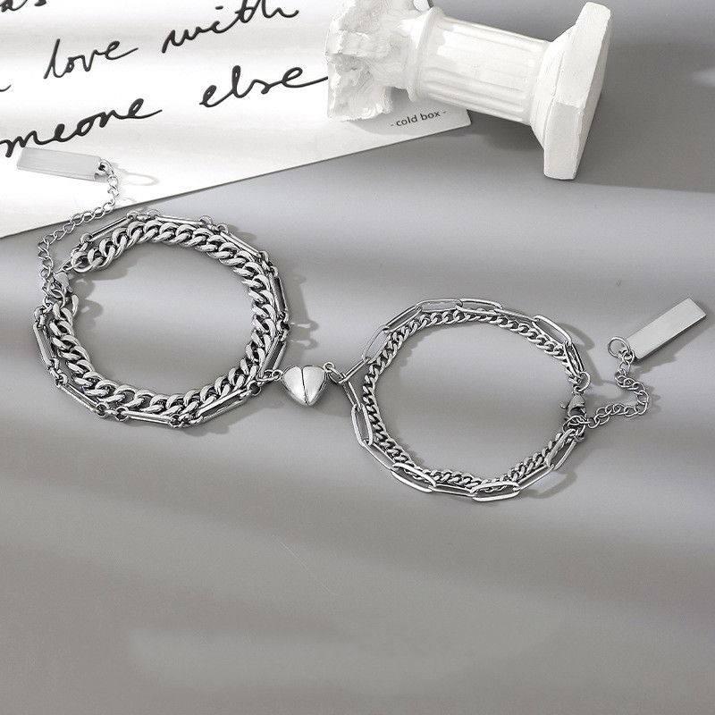 Männer und Frauen gestrickte Paare Armband Halskette