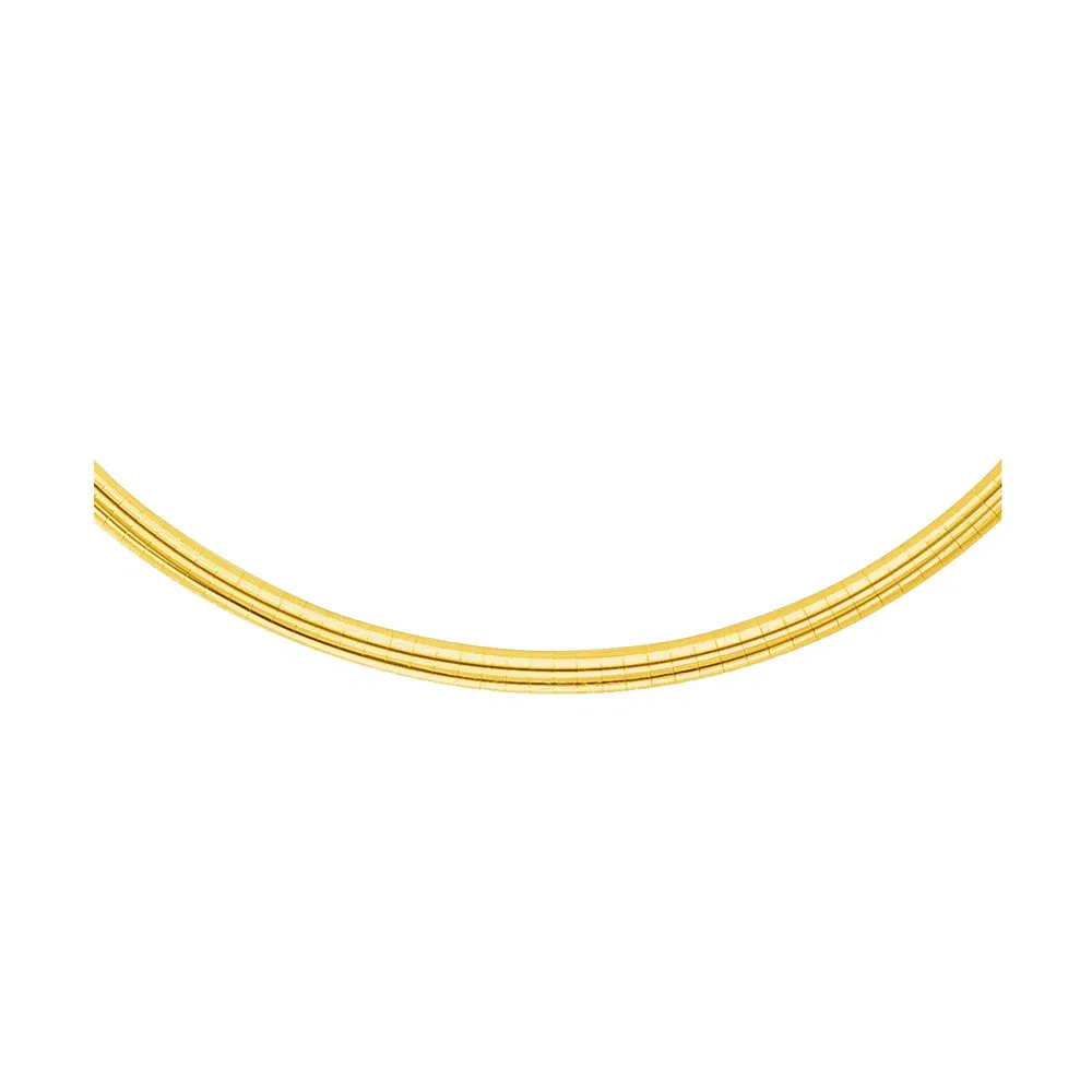 4.0 mm 14K Gelbgold Classic Omega Armband