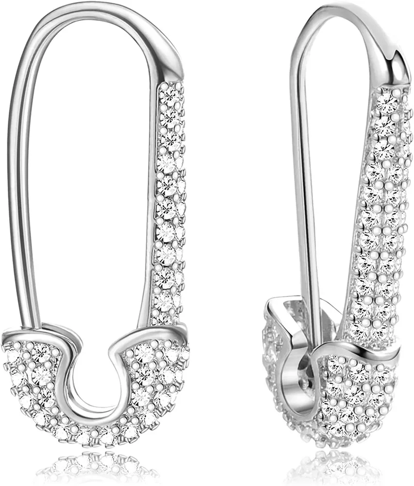 925 Sterling Silber Pin Knorpel Minimalist Hoop Ohrringe für Frauen Stud Post Pflaster Cz Huggie Hoops Trendy Schmuck