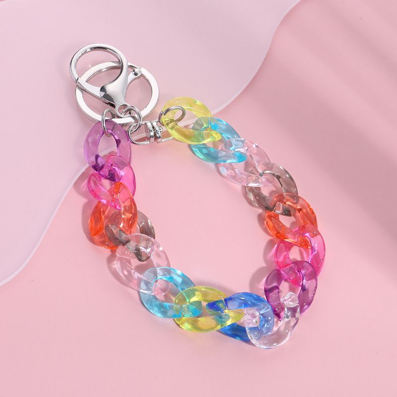 Farbe Acrylic Kette Kleidung Schlüsselbund Anhänger
