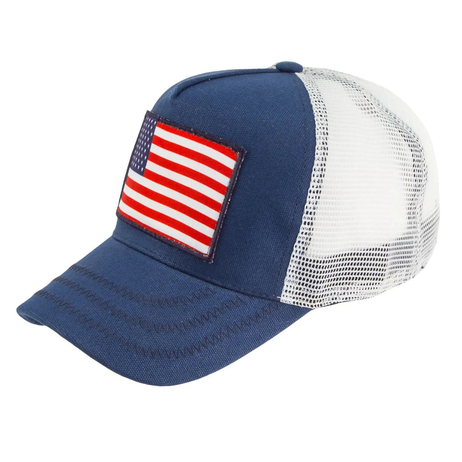 Rushmore Cotton USA Mesh Flag Adjustable Trucker Hut