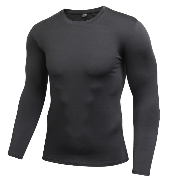 Männer Solid Quick-Drying Fitness Tight T-Shirt