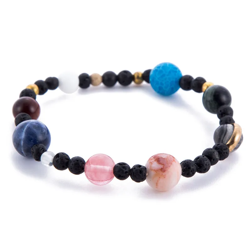 Männer und Frauen modisch Naturstein Stretch Sonnenarmband