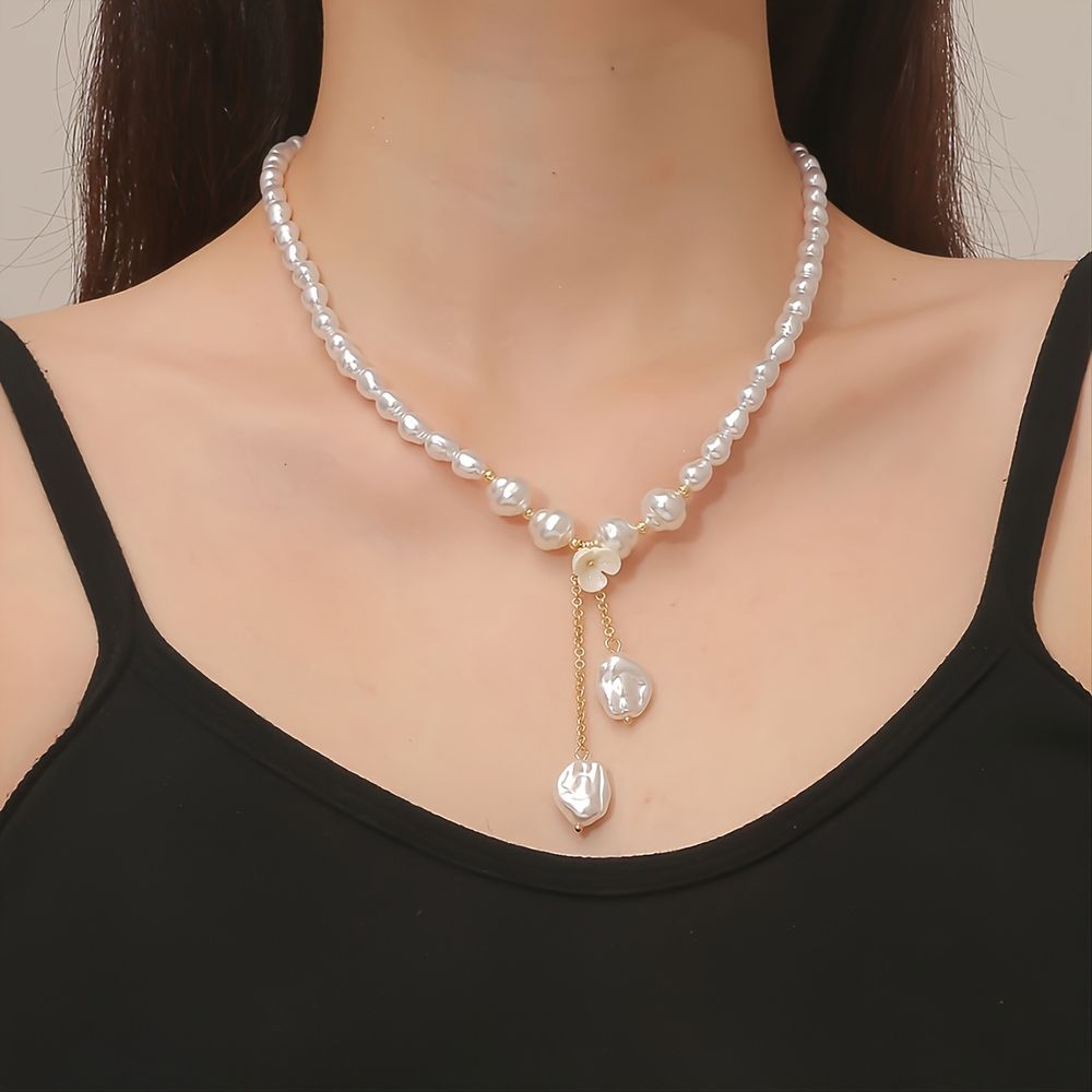 1pc Barock Perlenkette 2023 Neu in Trendy Accessoires