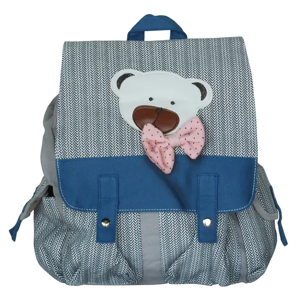 Young Bear Stoff Art School Rucksack Outdoor Daypack