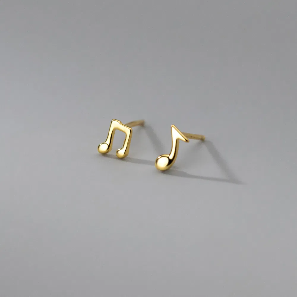 S925 Silber Stud Ohrringe Personalisierte Notizen