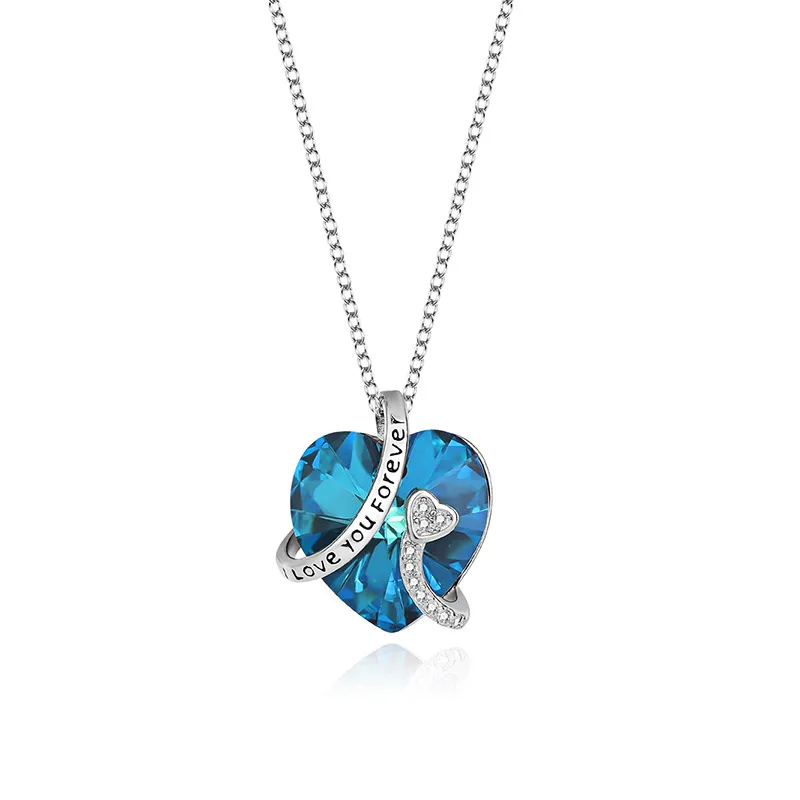 Herz Ich liebe dich Halskette-Muttertag Valentinstagsgeschenk