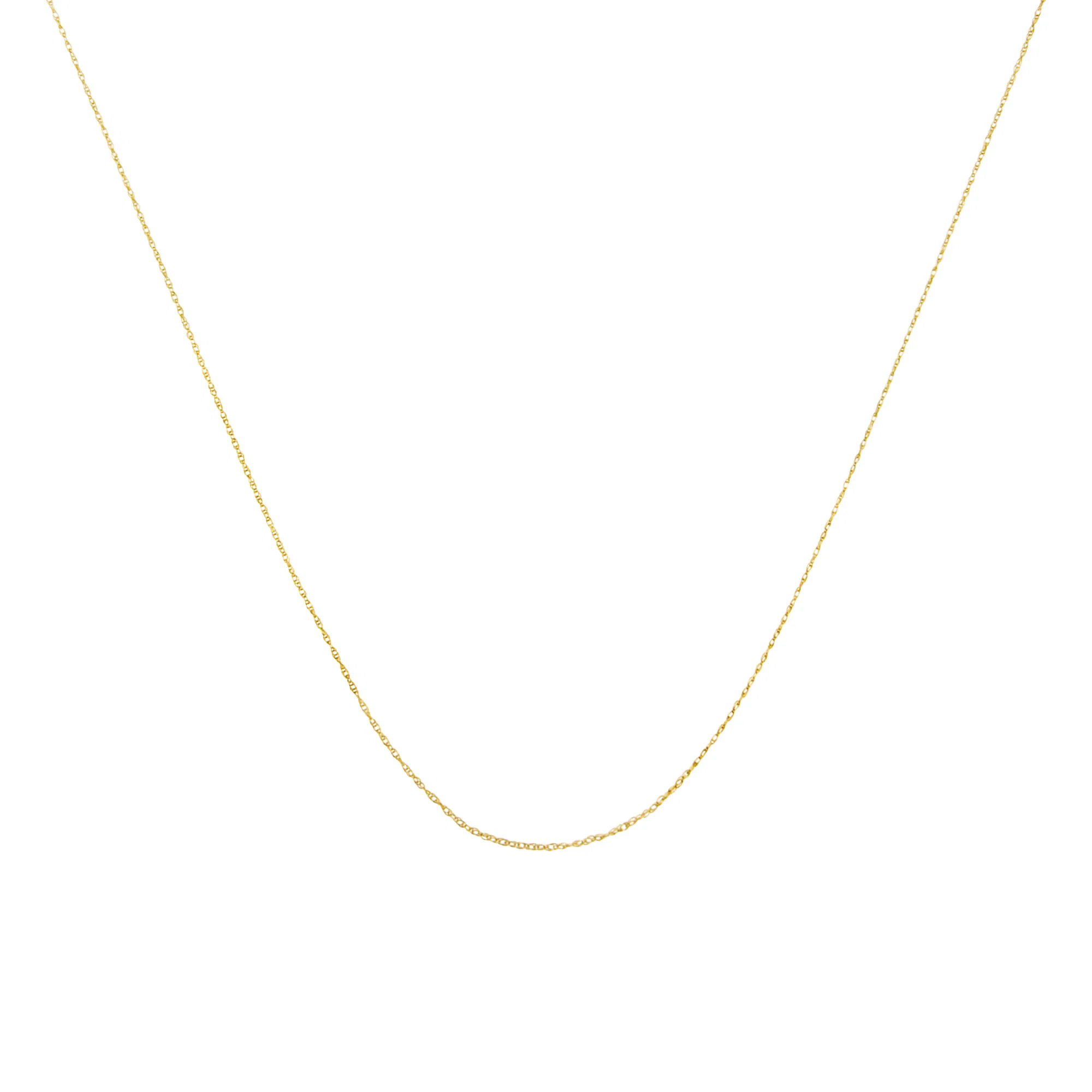 10 Karat Gold 0,5 mm Schlanke & Dainty Fine Rope Chain Kette