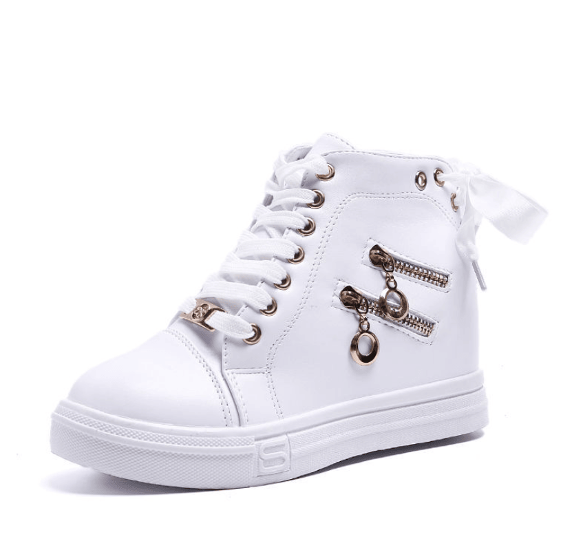 High-Top - Schuhe Frauen 2023 neue Mode alles in der Höhensteigerung Damen Schuhe Campus-Stil Sportschuhe Casual kleine Menschen zeigen Höhe
