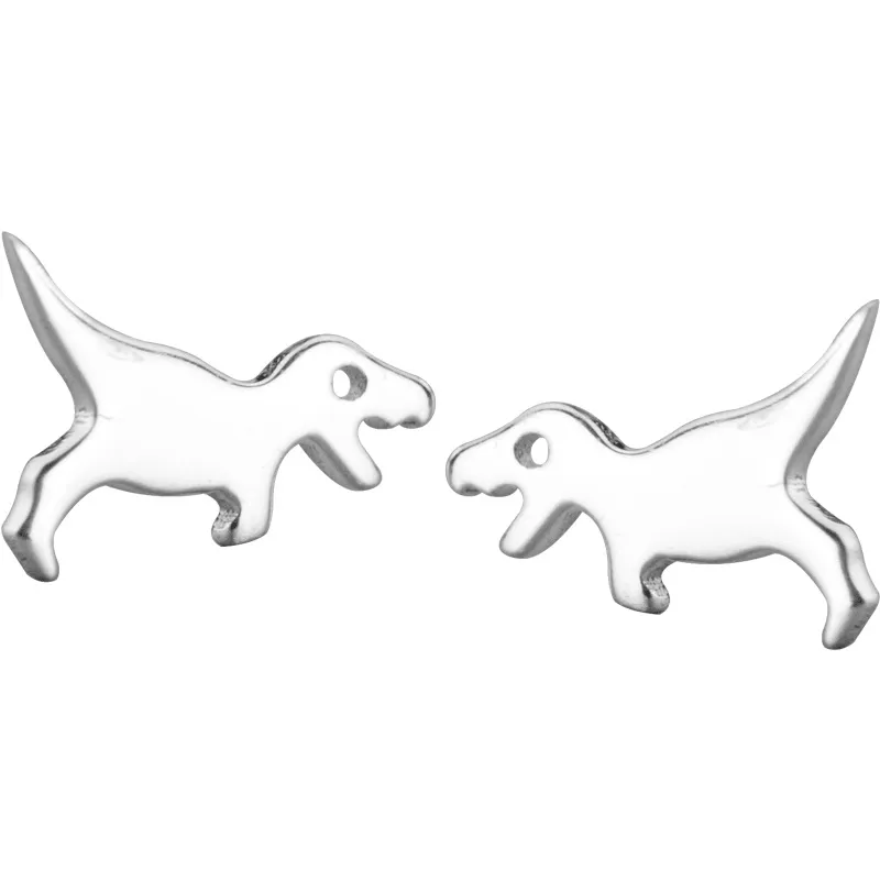 S925 Silber Personalisierte Glossy Mini Tier Ohrringe