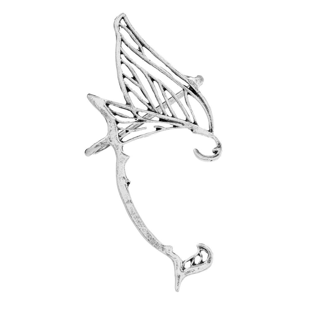 Vintage Hollowed Out Butterfly Wings Fairy Ear Hook Cuffs Ohrringe