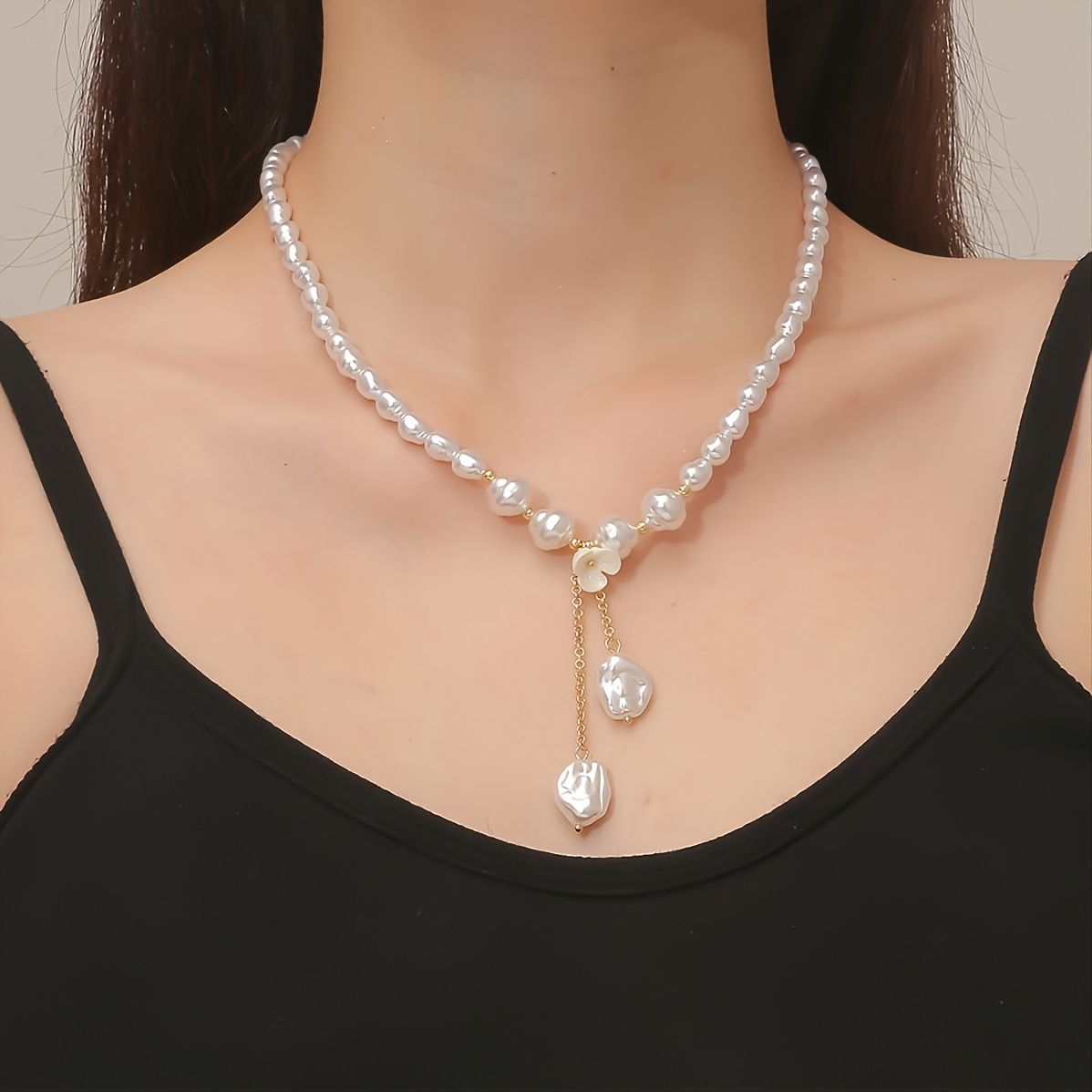 1pc Barock Perlenkette 2023 Neu in Trendy Accessoires