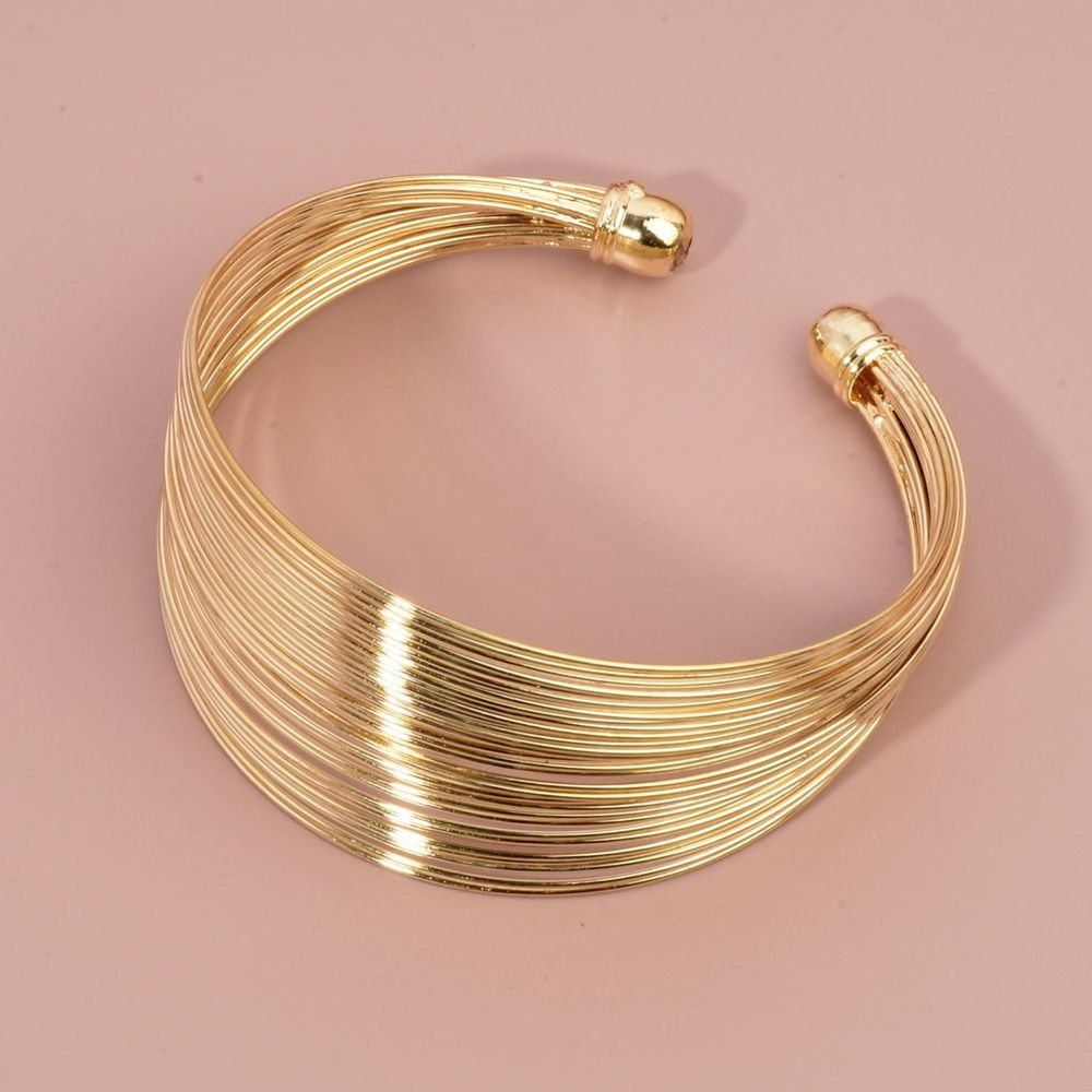 Mode Persönlichkeit Geometrisches Layered Bangle