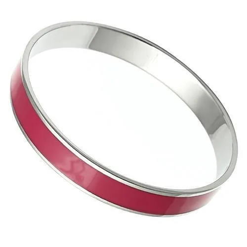 TK534 - Hoch poliertes (ohne Beschichtung) Edelstahl Armband mit Epoxy in Siam