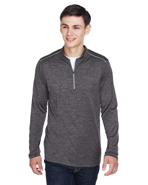 Men 's Tall Kinetic Performance Quarter-Zip - COBON HTH / BLK - 3XT