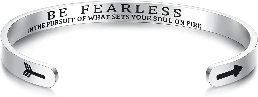 Inspirierende Armbänder für Frauen; Motivation Mantra Armbänder; 4MM Freundschaft Armbänder Personalisiertes Geschenk mit Box