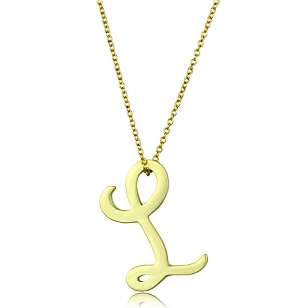LO3459 - Gold-Messing - Kette-Hänger ohne Stein