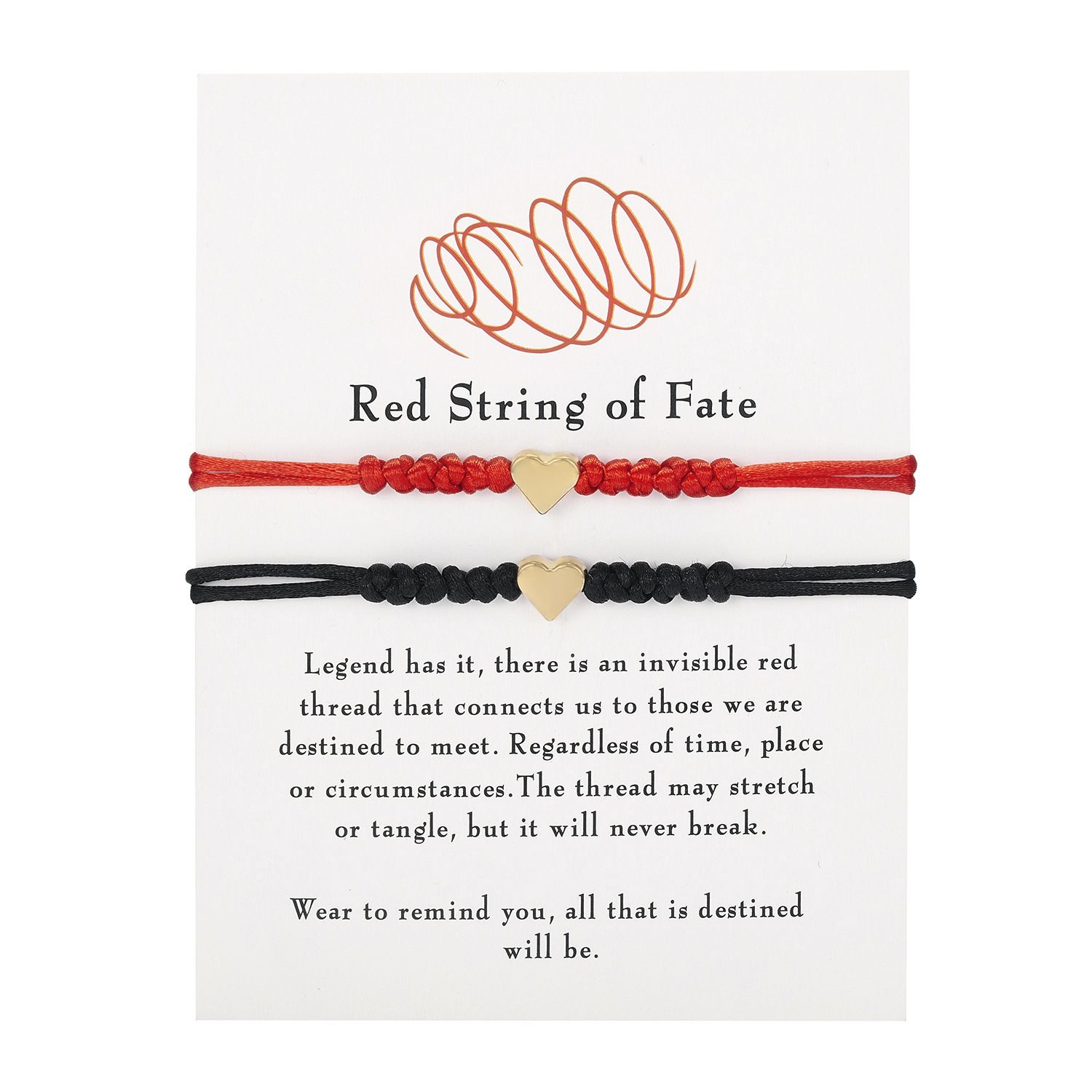 2 Pack von 7 Knoten Rot String Lucky Freundschaft Geflecht Armband