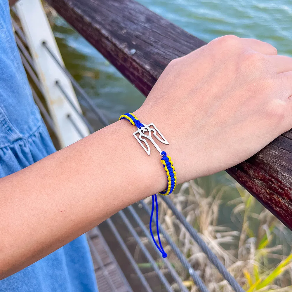 Trident Paar Handgewebe Armband Freundin Armband