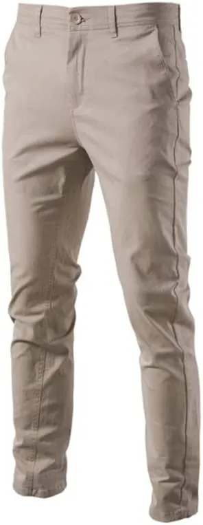 Mens Solid Color Casual Pants Baumwollgewebe Atmen Frei Jugendhosen für Outdoor, Party